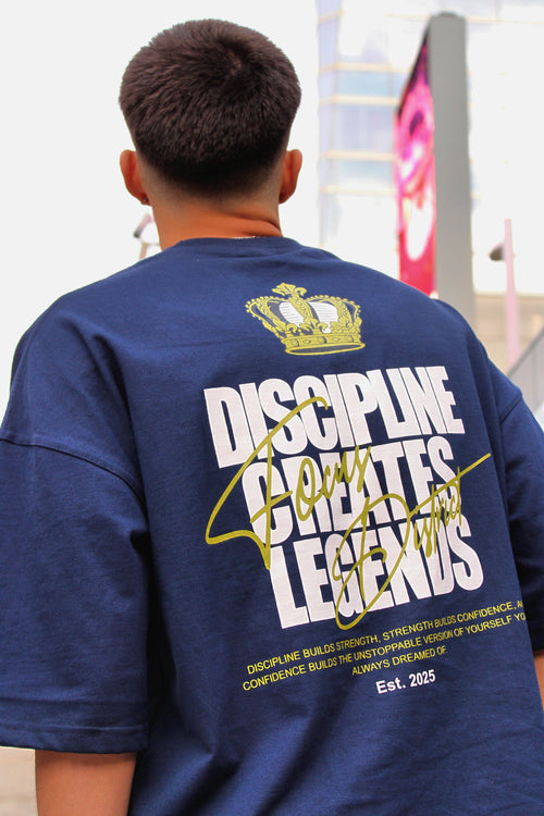 Discipline Creates Legends Navy Tee