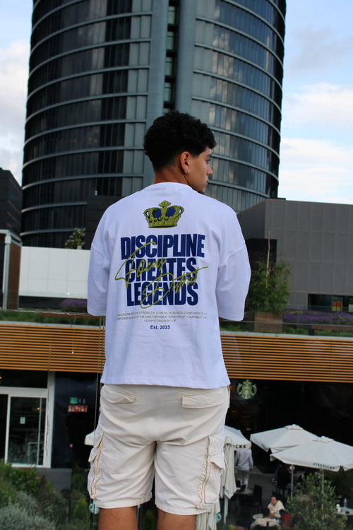 Discipline Creates Legends White Tee